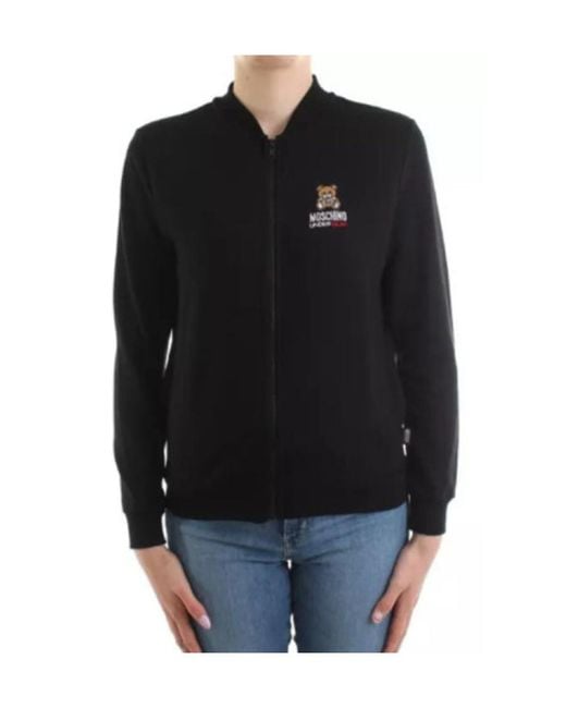 Moschino Black Printed Pattern Casual Jacket