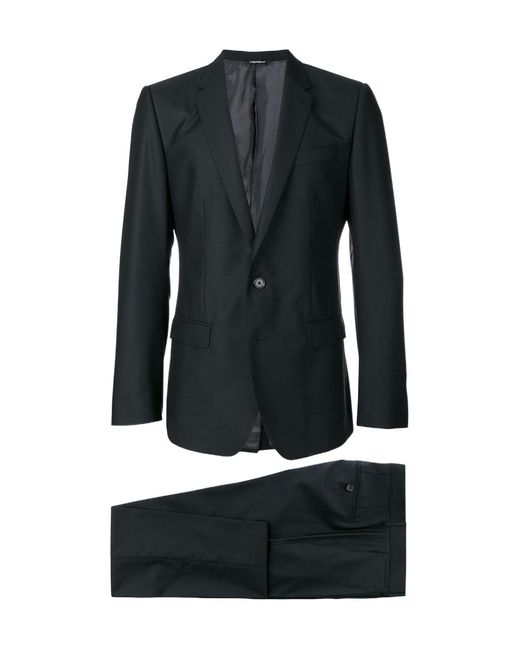 Dolce & Gabbana Black Slim Fit Two-Piece Suit for men