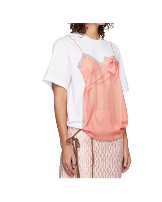 Simone Rocha White Crew Neck T-Shirt