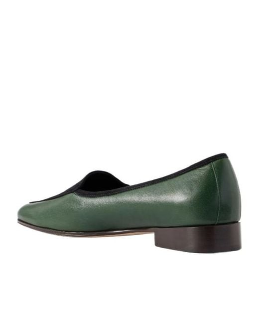 The Row Green Adam Loafers