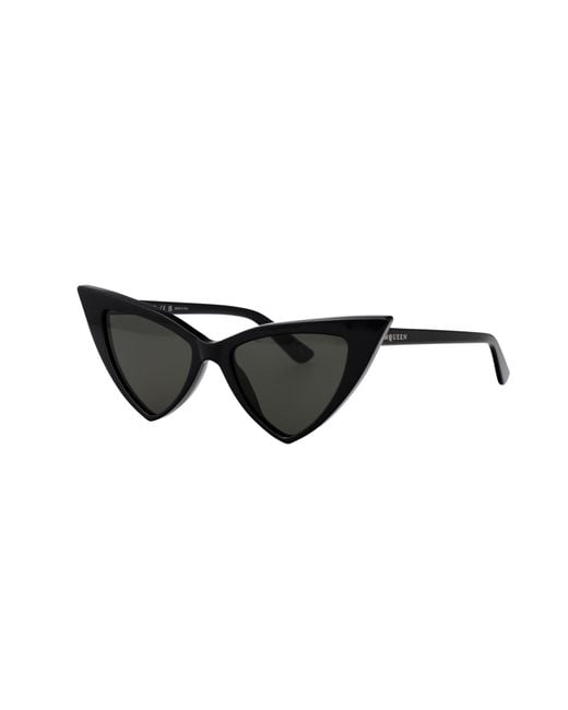 McQueen Black Eyewear Cat Eye Frame Sunglasses
