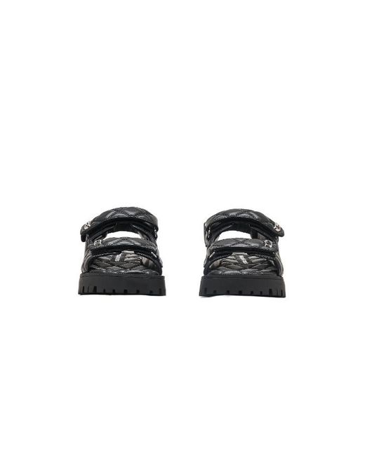 Marc Jacobs Black The Quilted Sunny Sandals