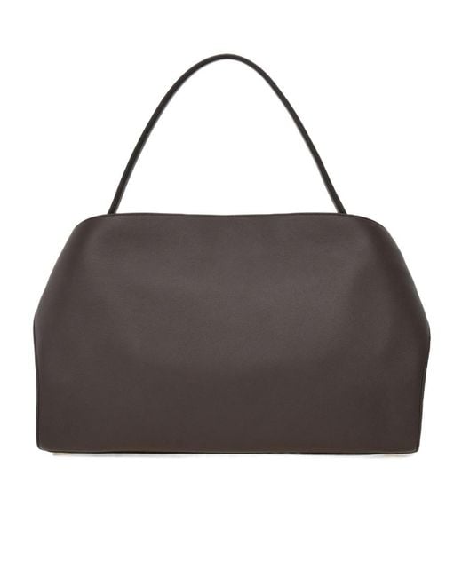 Ferragamo Black Hug Soft Bicolor Shoulder Bag (L)