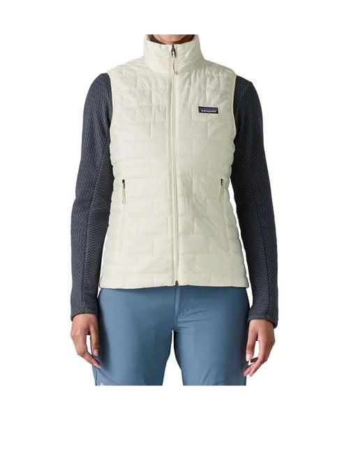 Patagonia White Quilted Slim Down Jacket