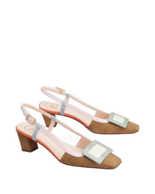 Roger Vivier Multicolor Belle Vivier Slingback Heeled Pumps