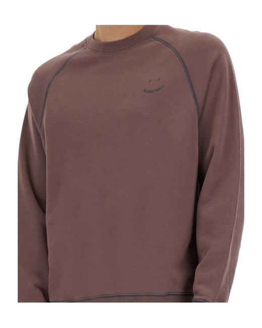 Paul Smith Brown Ps Paul Smith Long-Sleeved Crewneck Sweatshirt for men