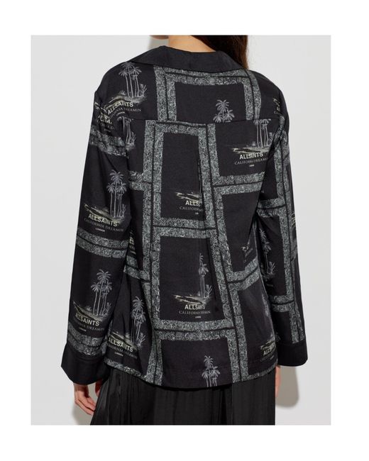 AllSaints Black Lettie Shirt