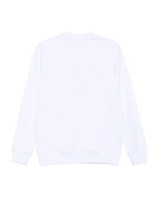 MSGM White Logo-Embroidered Sweatshirt