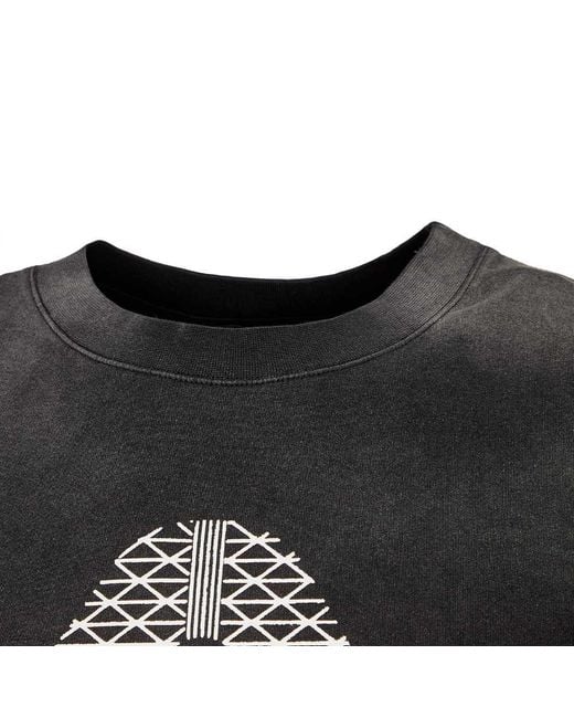 A_COLD_WALL* Black A-Cold-Wall* Gradient Logo Printed Crewneck T-Shirt for men