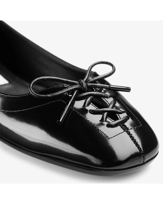 Jimmy Choo Black Scarlett Lace-Up Ballet Flats