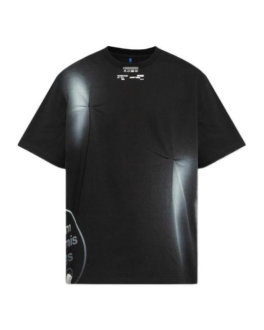 Adererror Black Short-Sleeved T-Shirt for men