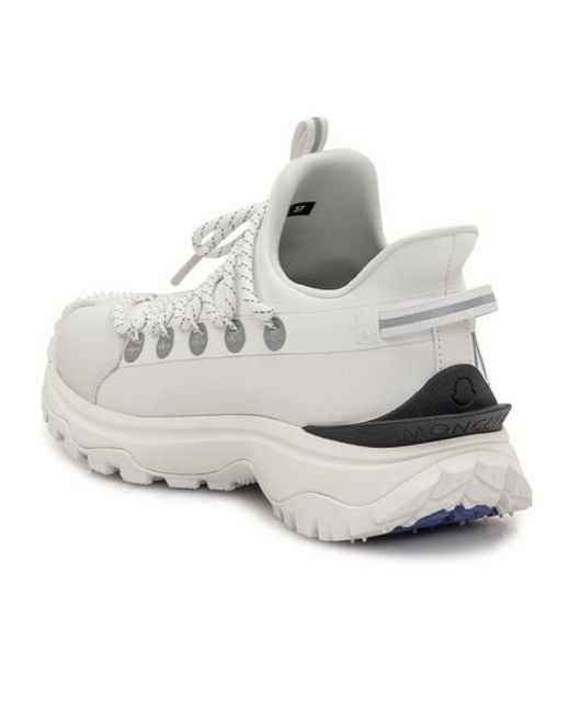 Moncler White Trailgrip Sneakers For The Active Explorer