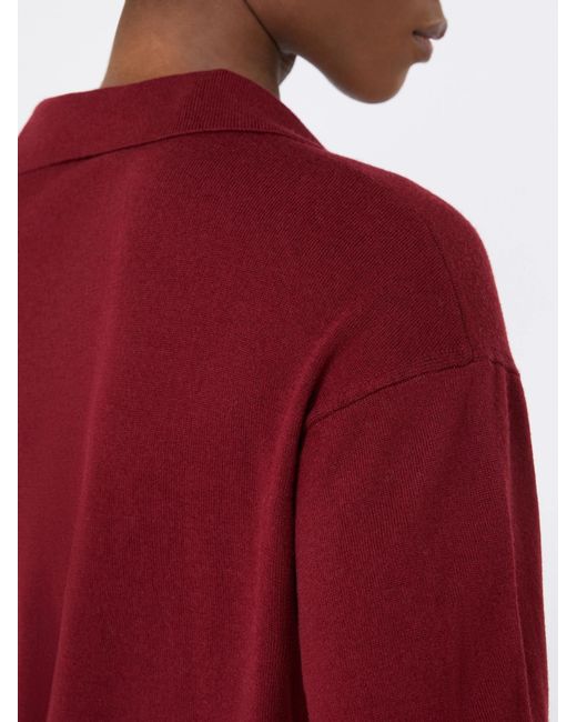 Max Mara Red Long-Sleeved Sweater