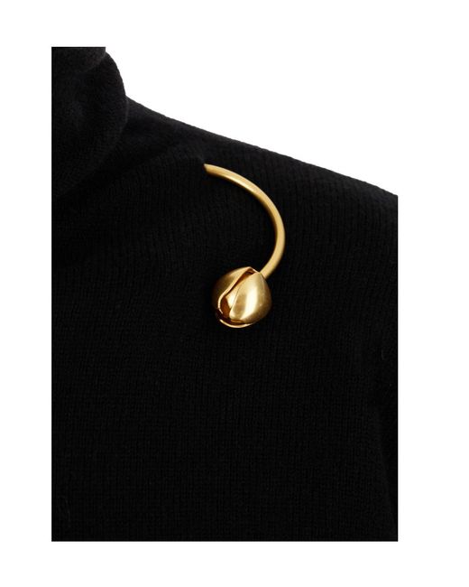 Alberta Ferretti Black Turtleneck Sweater