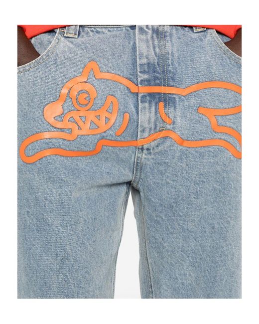 ICECREAM Blue Belt Loop Jeans for men