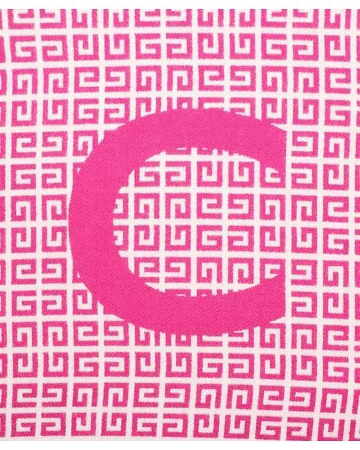 Givenchy Pink Logo Scarf for men
