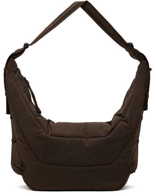 Lemaire Brown Soft Game Shoulder Bag for men