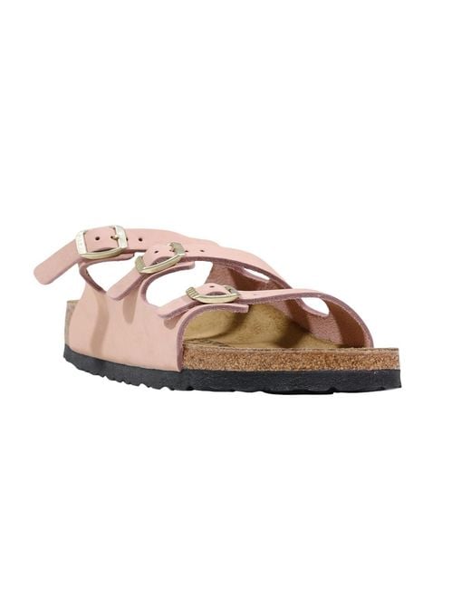 Birkenstock Pink Triple Buckled Slip-On Sandals for men