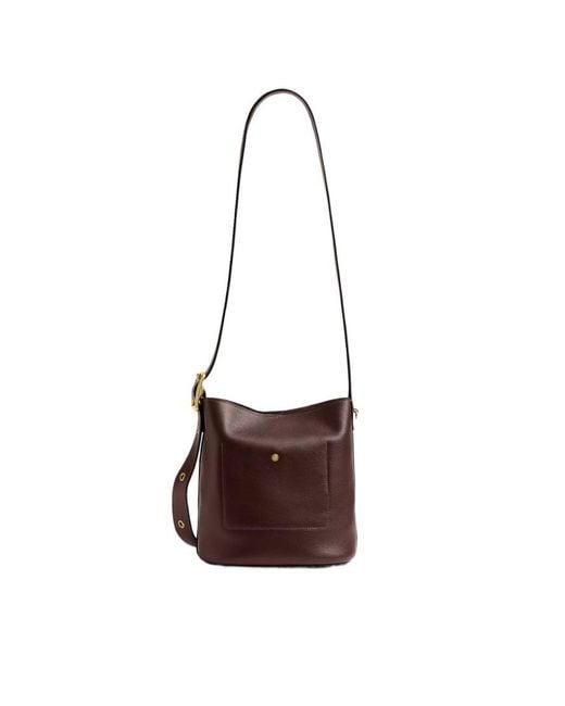 COACH Brown Bleecker Strap Calf Leather Tote Bag