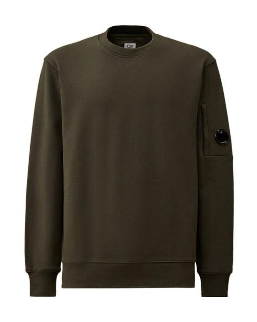 C P Company Green Lens Detail Sweatshirt for men