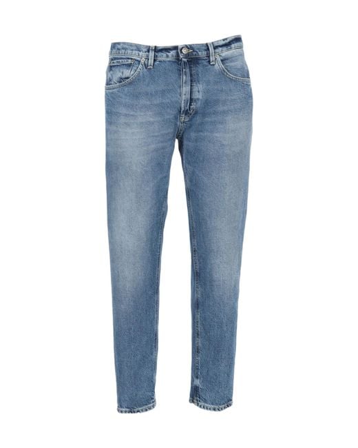 Dondup Blue Brighton Carrot-Fit Jeans for men