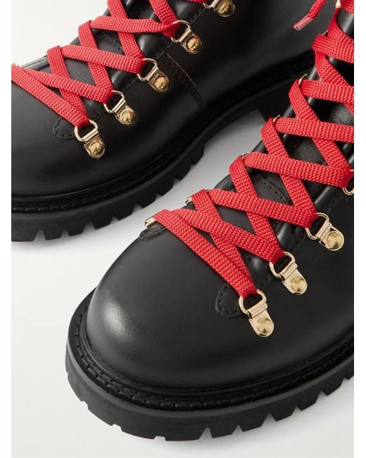 Bally Black Round-Toe Leather Ankle Boots