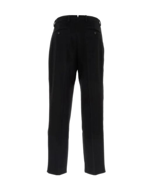 VTMNTS Black Felt Trousers for men