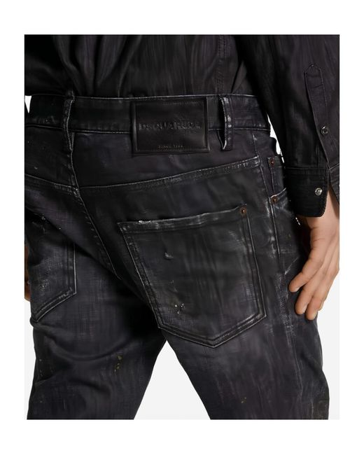 DSquared² Gray Belt Loop Jeans for men