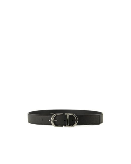 Dior White Homme Logo Plaque Buckled Belt for men