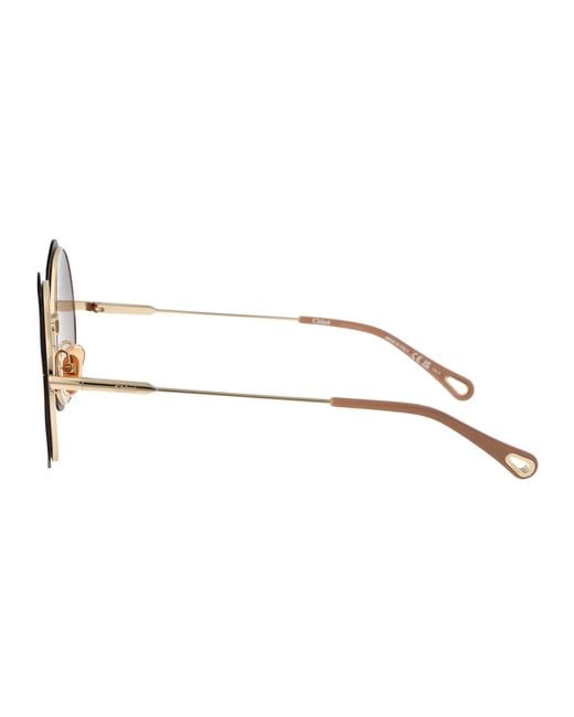 Chloé Brown Chloé Eyewear Honore Sunglasses