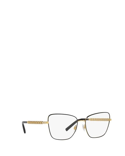 Dolce & Gabbana White Eyewear Butterfly Frame Glasses