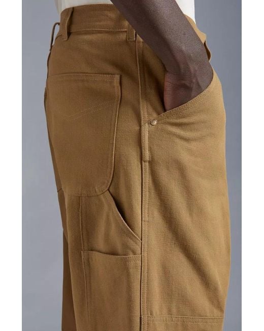 Moncler Green Cotton Canvas Trousers for men