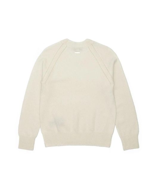 Burberry White Logo Knitted Pullover