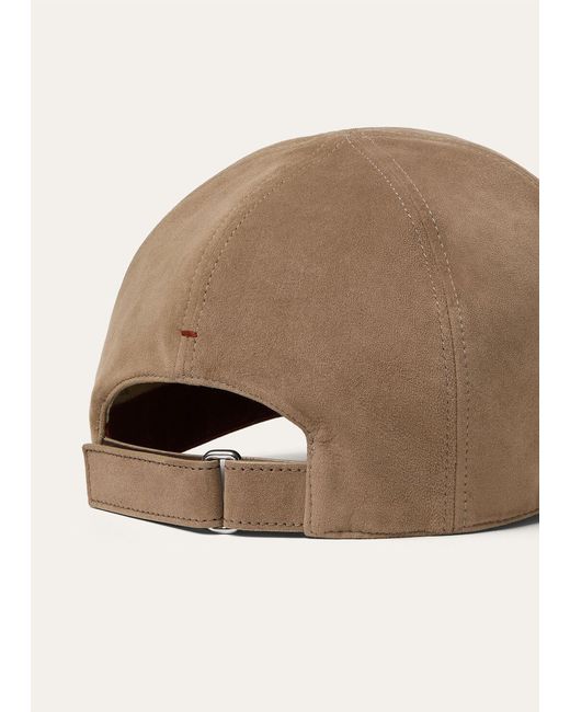 Loro Piana Brown Baseball Cap for men