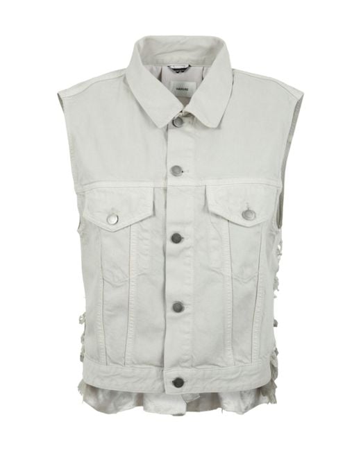 Haikure Gray Ryder Frayed Backless Jacket