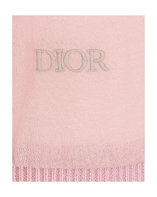 Dior Pink Relaxed-Fit Long-Sleeved Polo Shirt for men