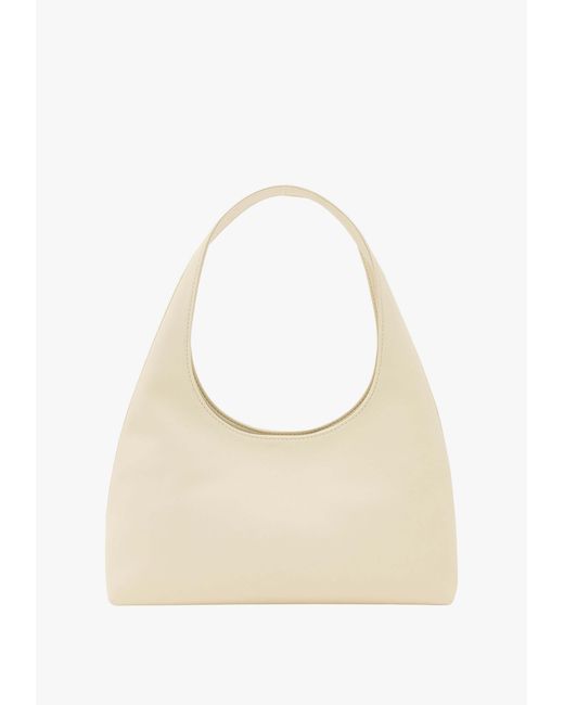 A.P.C. Natural Baby Ninon Logo Printed Shoulder Bag