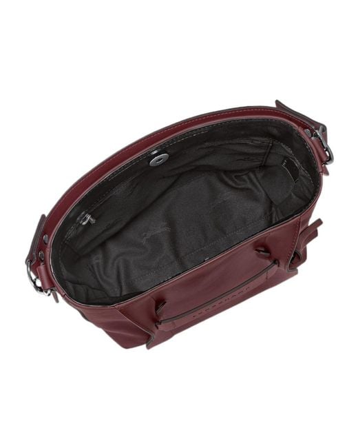 Longchamp Purple S 3D Leather Tote Bag