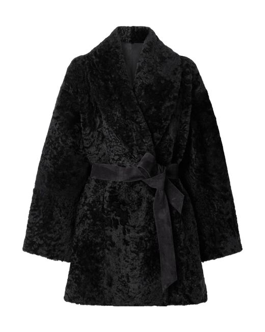 TOVE Black Vanessa Belted Coat