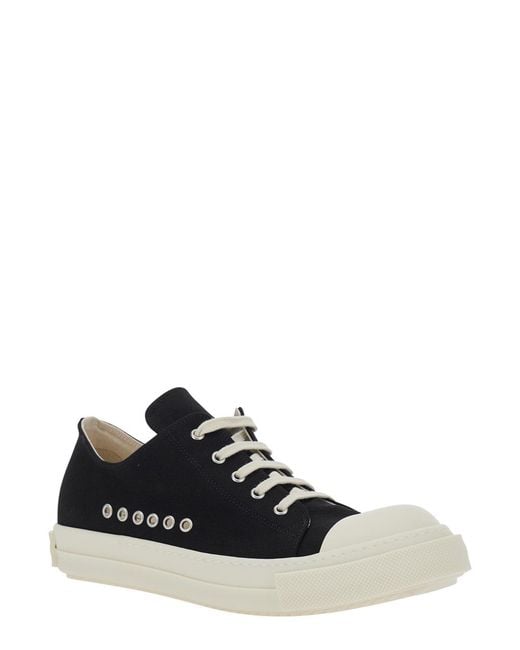Rick Owens Black Extreme Low Sneakers for men