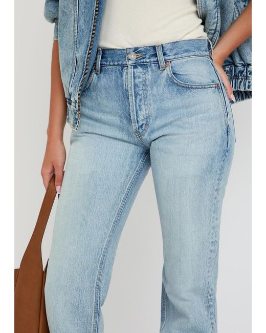 Saint Laurent Blue Straight-Leg Jeans