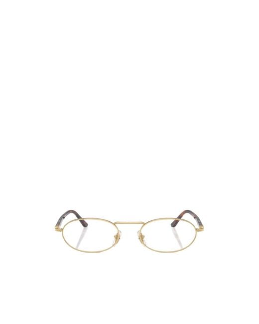 Persol Natural Geometric Frame Plain Mirror for men