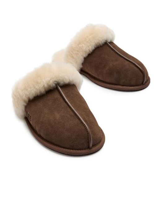 Ugg Brown Scuffette Ii Suede Slippers