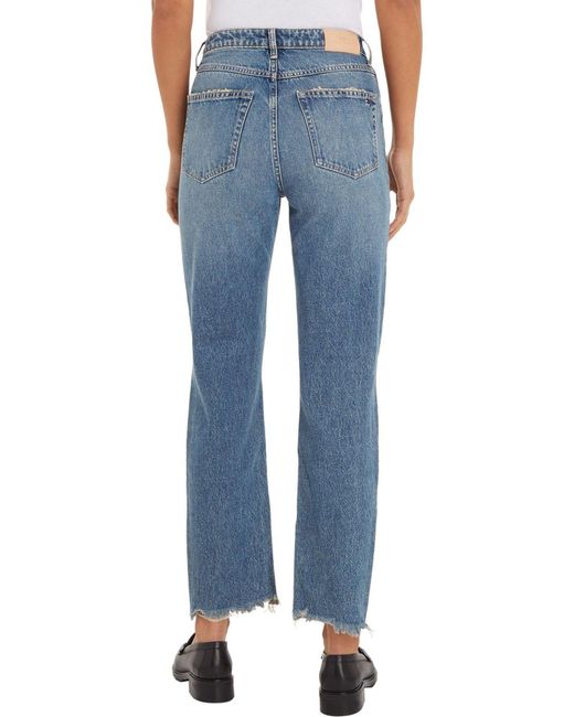 Tommy Hilfiger Blue Ripped Detailing Jeans