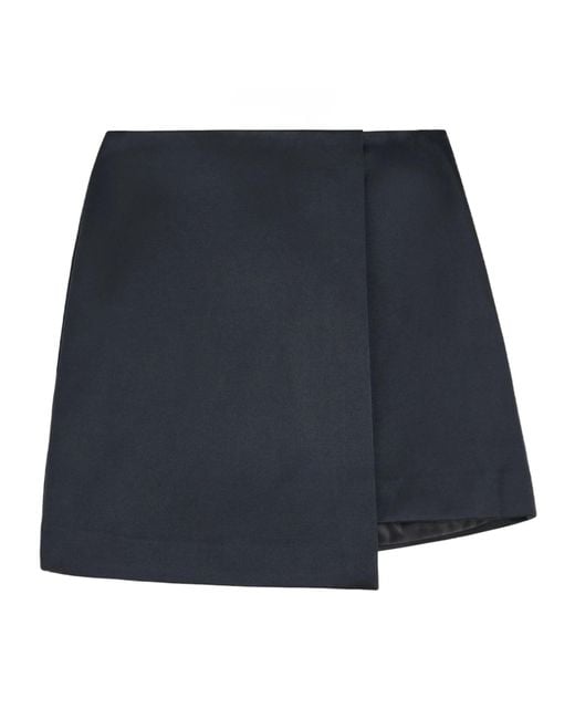 By Malene Birger Blue Raye Asymmetric Mini Skirt