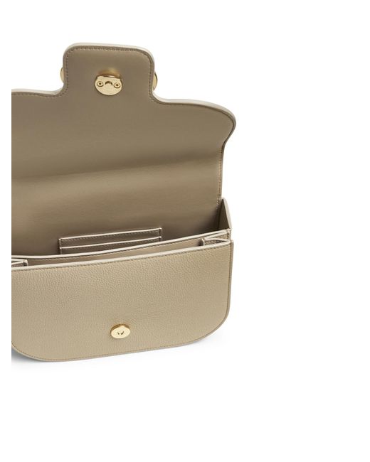 Ferragamo White Double Gancini Cross Body Bag