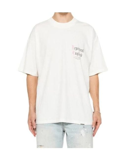 Represent White Private Members T-Shirt for men