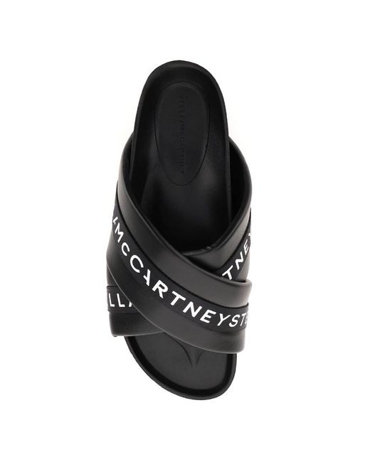 Stella McCartney Black Logo Flip-Flops