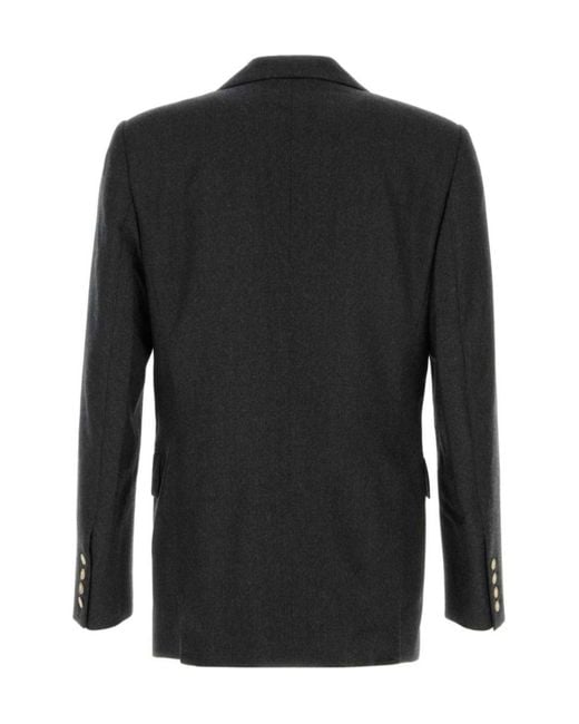 Vivienne Westwood Black Double-Breasted Tailored Blazer for men