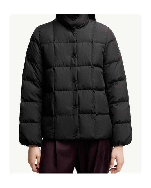 Moncler Black Cochevinne Square-Quilted Short Down Jacket